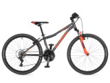 Велосипед AUTHOR (2023) A-Matrix 24", рама 12,5", цвет-серебристый // неоново оранжевый